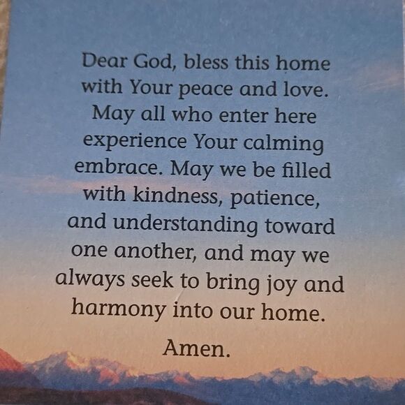 Magnet Prayer Medium Decorative Floral  Unisex Decor Accent God Bless Home Love - Picture 5 of 12